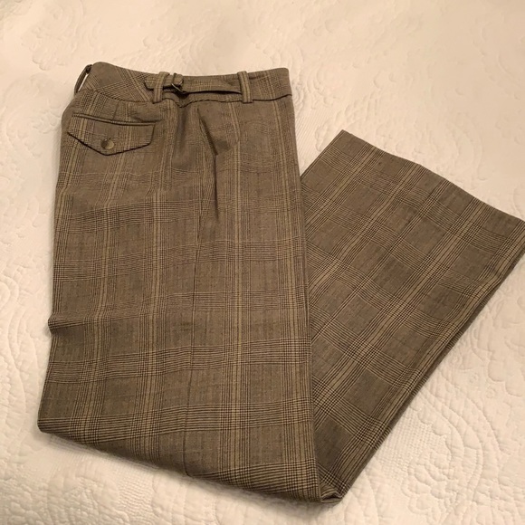 Ann Taylor Pants - Ann Taylor wool glen plaid trousers